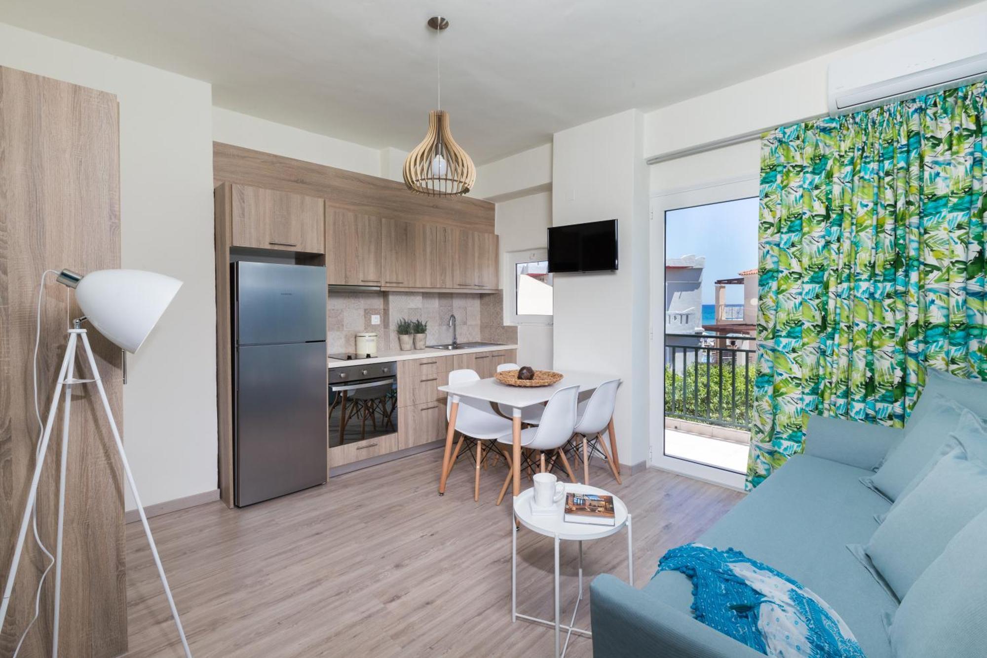 Anemi Blue Apt, Suitable Up To 4, Near The Beach! Rethymno  Exterior photo