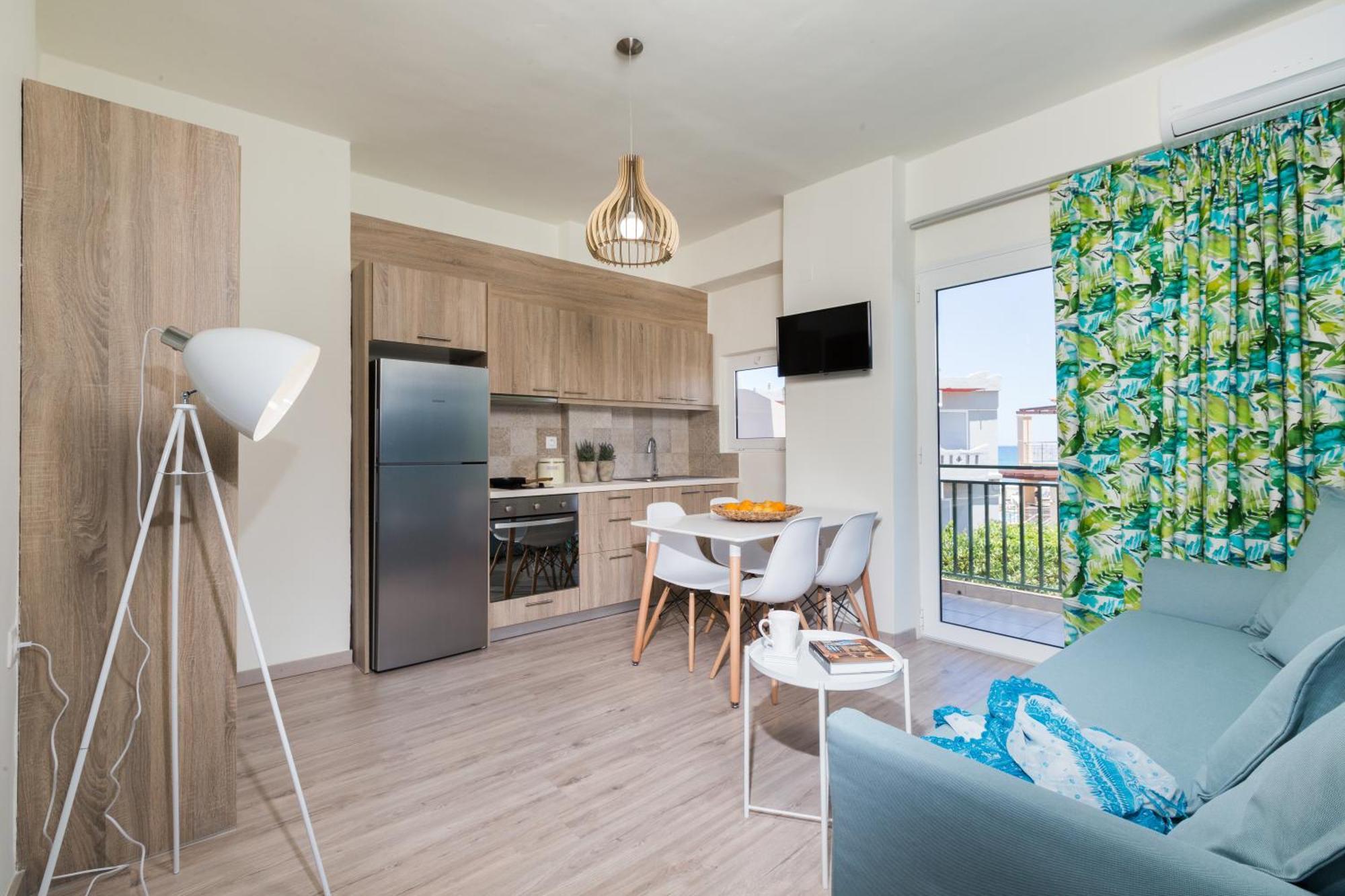 Anemi Blue Apt, Suitable Up To 4, Near The Beach! Rethymno  Exterior photo