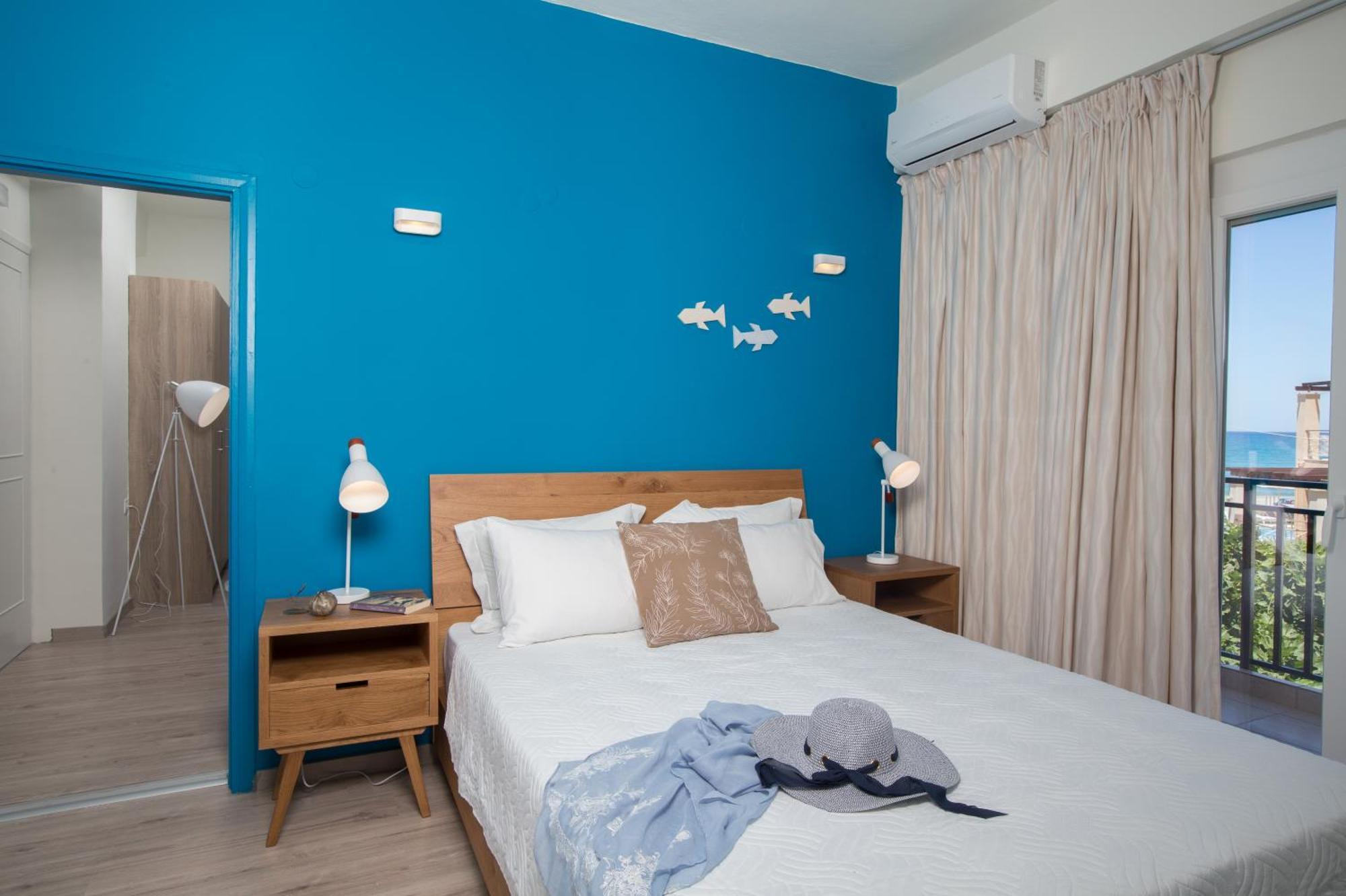 Anemi Blue Apt, Suitable Up To 4, Near The Beach! Rethymno  Exterior photo